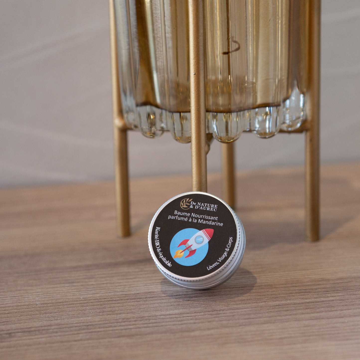 Baume Lèvres nourrissant parfumé à la Mandarine - Etiquette Fantaisie