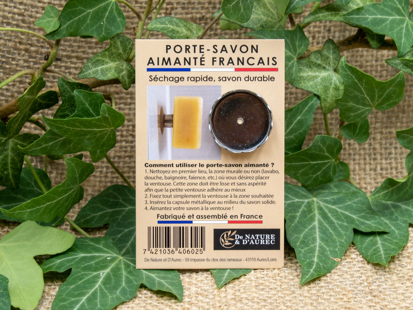 Porte Savon aimanté Français