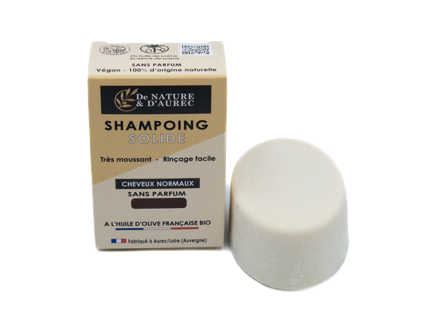 Shampoing Solide – Cheveux Normaux – Sans Parfum