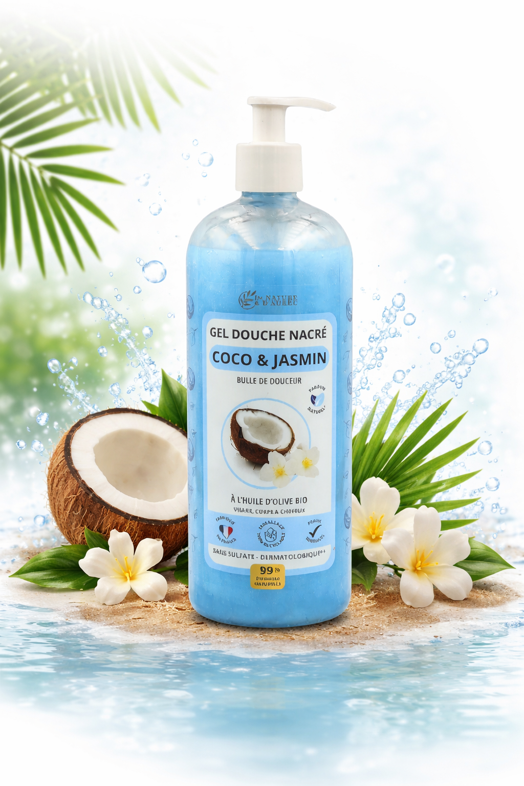 GEL DOUCHE NACRÉ (750 ml) - Coco & Jasmin