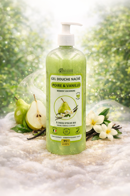 GEL DOUCHE NACRÉ (750 ml) - Poire & Vanille