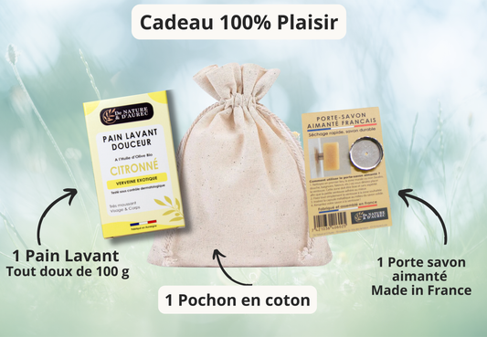 Coffret  PARFUMÉ : Pain Lavant + Porte savon