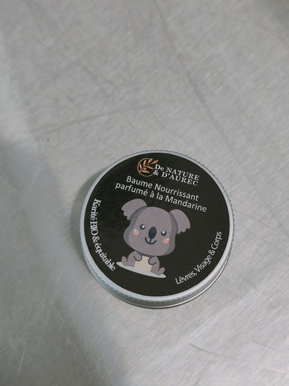 Baume Lèvres nourrissant parfumé à la Mandarine - Etiquette Fantaisie
