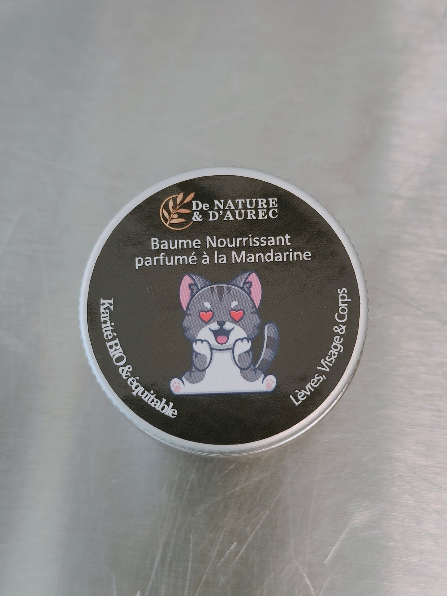 Baume Lèvres nourrissant parfumé à la Mandarine - Etiquette Fantaisie