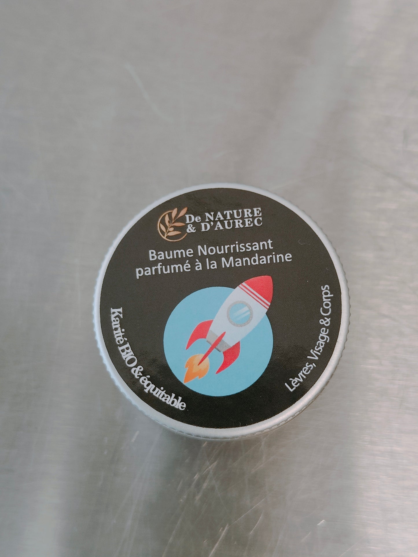 Baume Lèvres nourrissant parfumé à la Mandarine - Etiquette Fantaisie