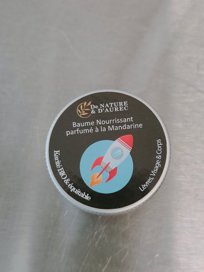 Baume Lèvres nourrissant parfumé à la Mandarine - Etiquette Fantaisie