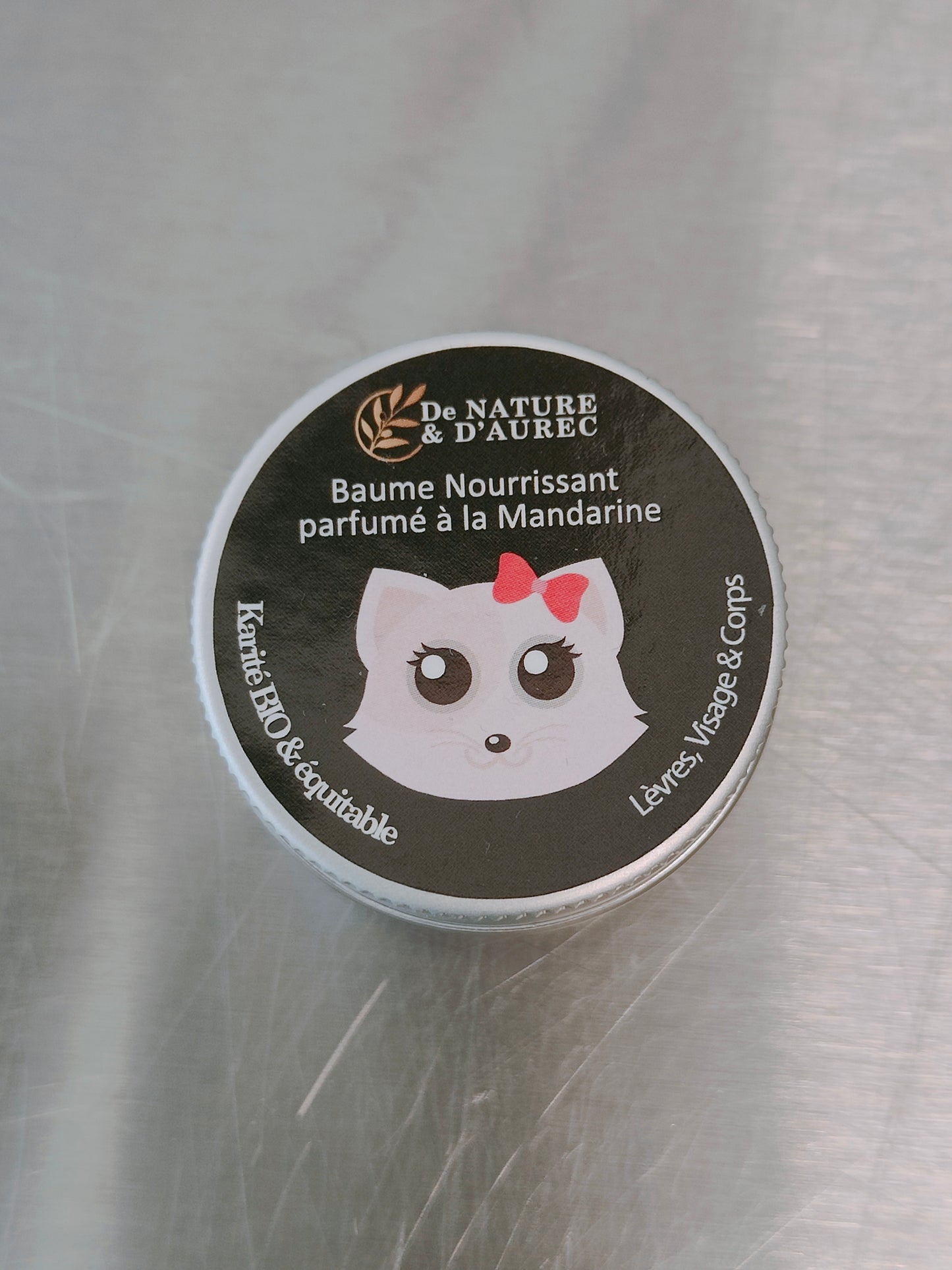 Baume Lèvres nourrissant parfumé à la Mandarine - Etiquette Fantaisie