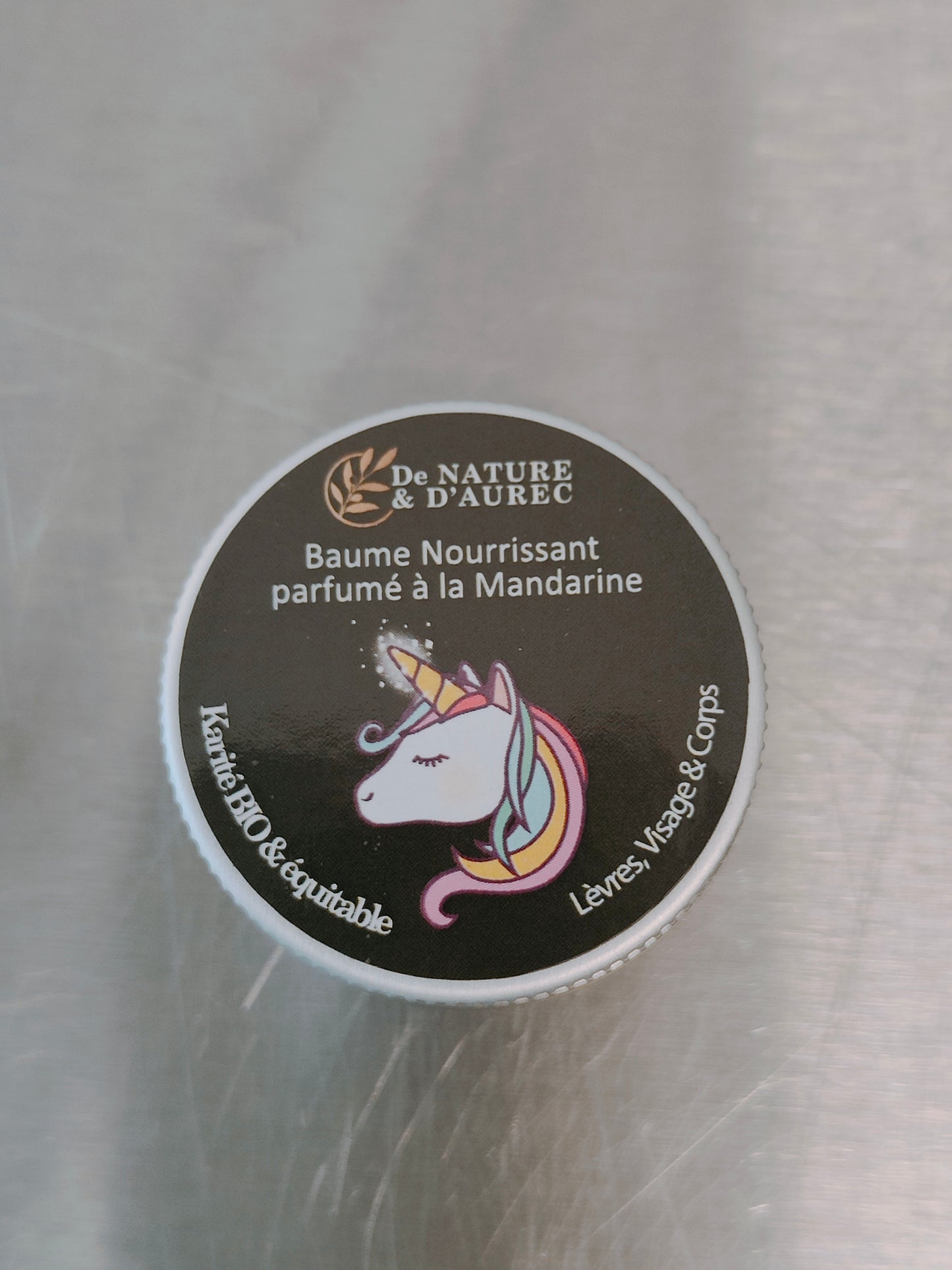 Baume Lèvres nourrissant parfumé à la Mandarine - Etiquette Fantaisie