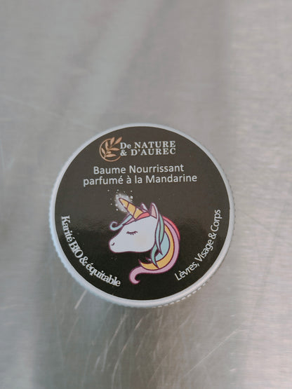 Baume Lèvres nourrissant parfumé à la Mandarine - Etiquette Fantaisie