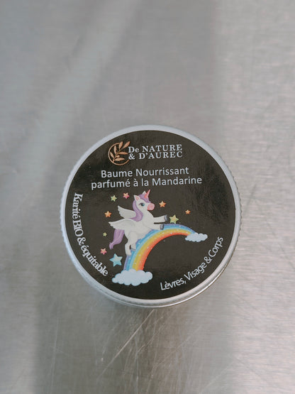 Baume Lèvres nourrissant parfumé à la Mandarine - Etiquette Fantaisie