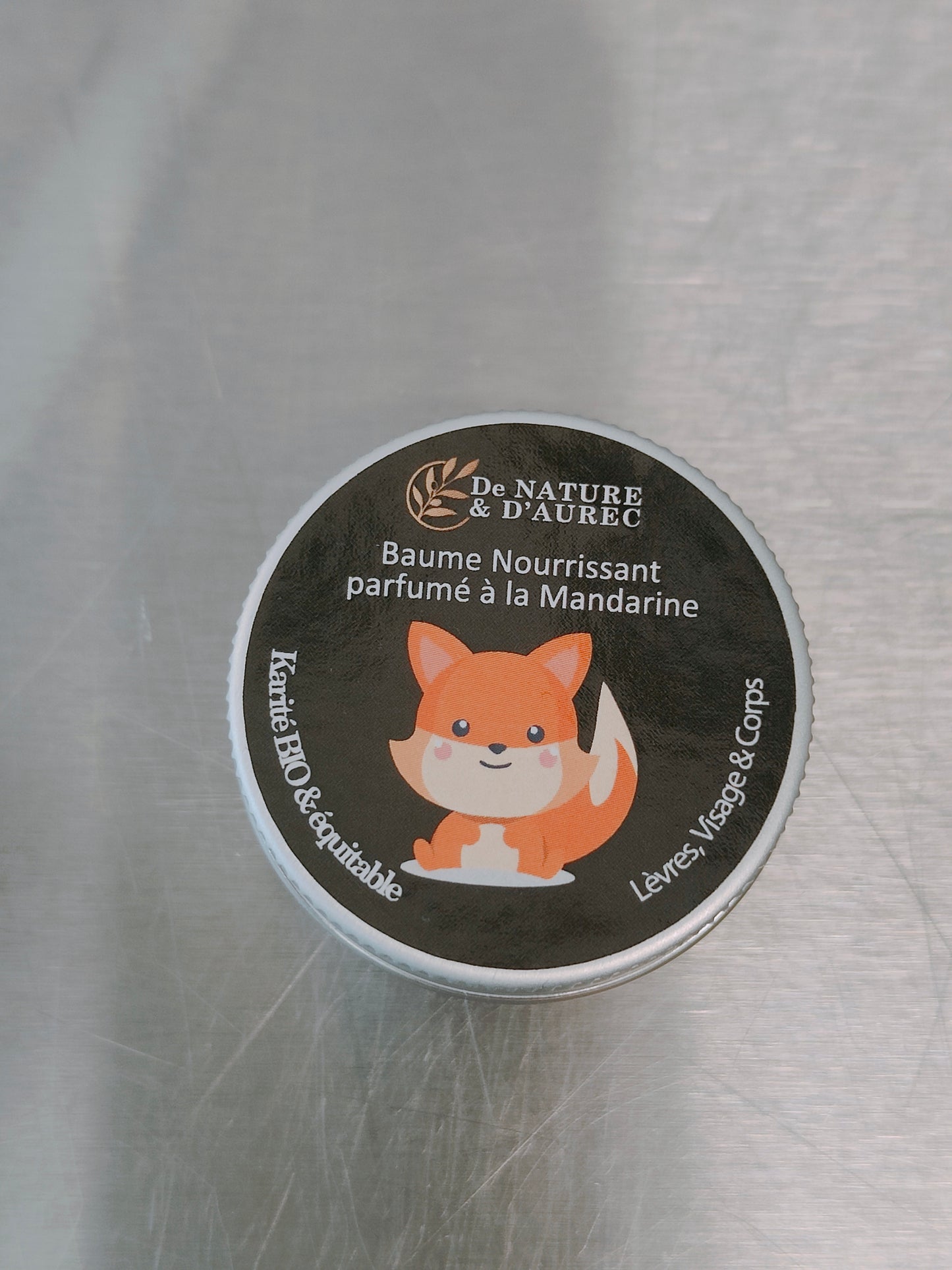 Baume Lèvres nourrissant parfumé à la Mandarine - Etiquette Fantaisie