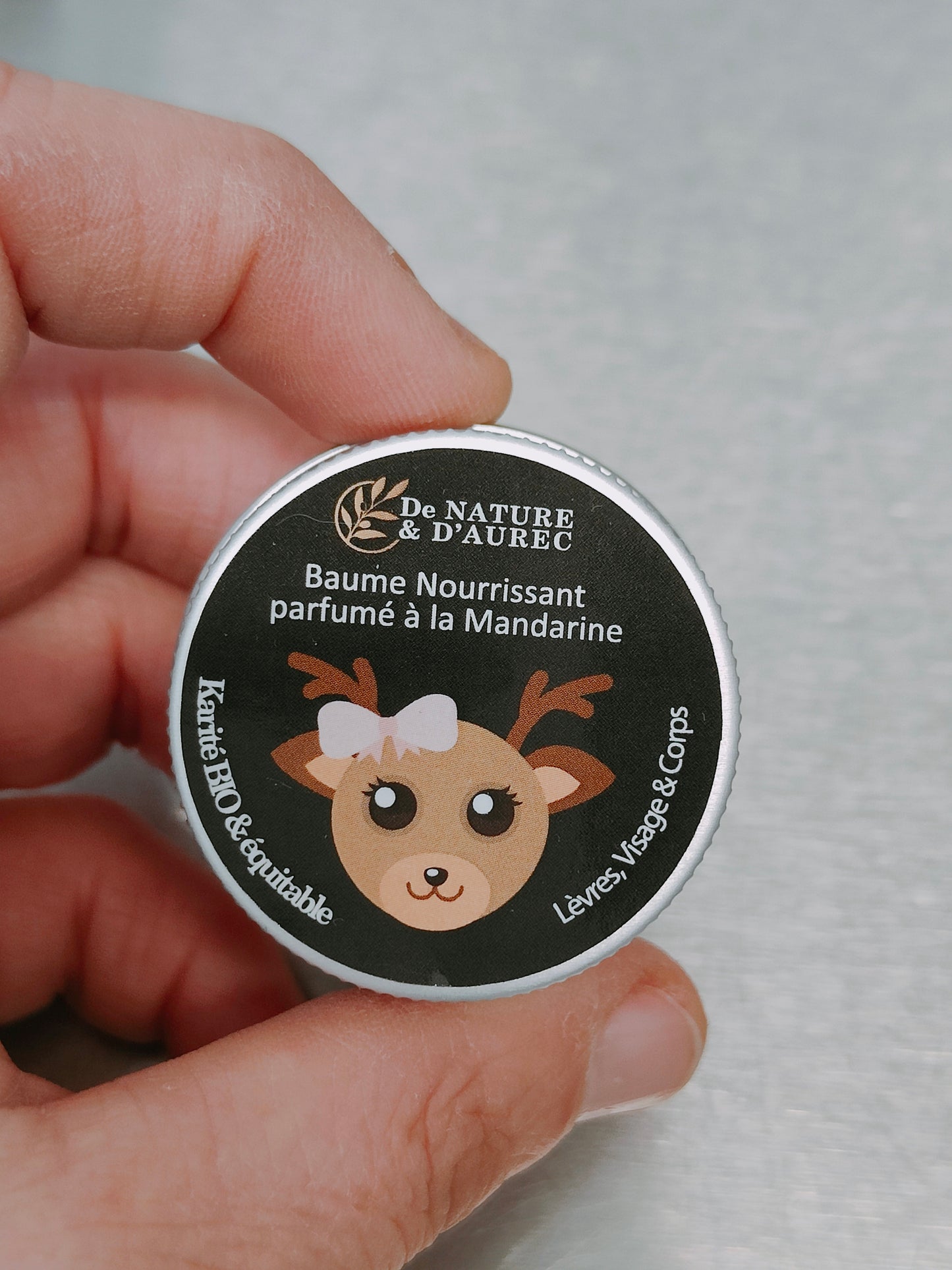 Baume Lèvres nourrissant parfumé à la Mandarine - Etiquette Fantaisie