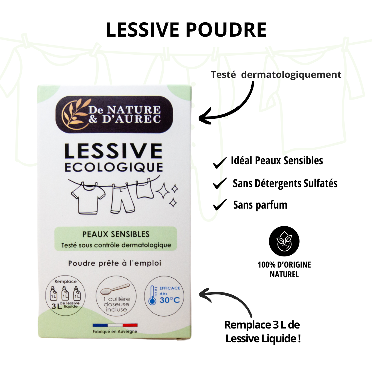 LESSIVE ECOLOGIQUE POUDRE