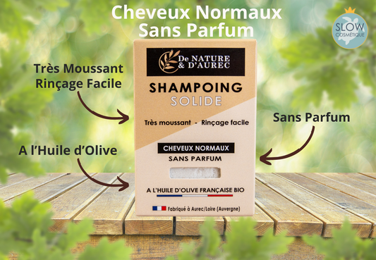 Shampoing Solide – Cheveux Normaux – Sans Parfum