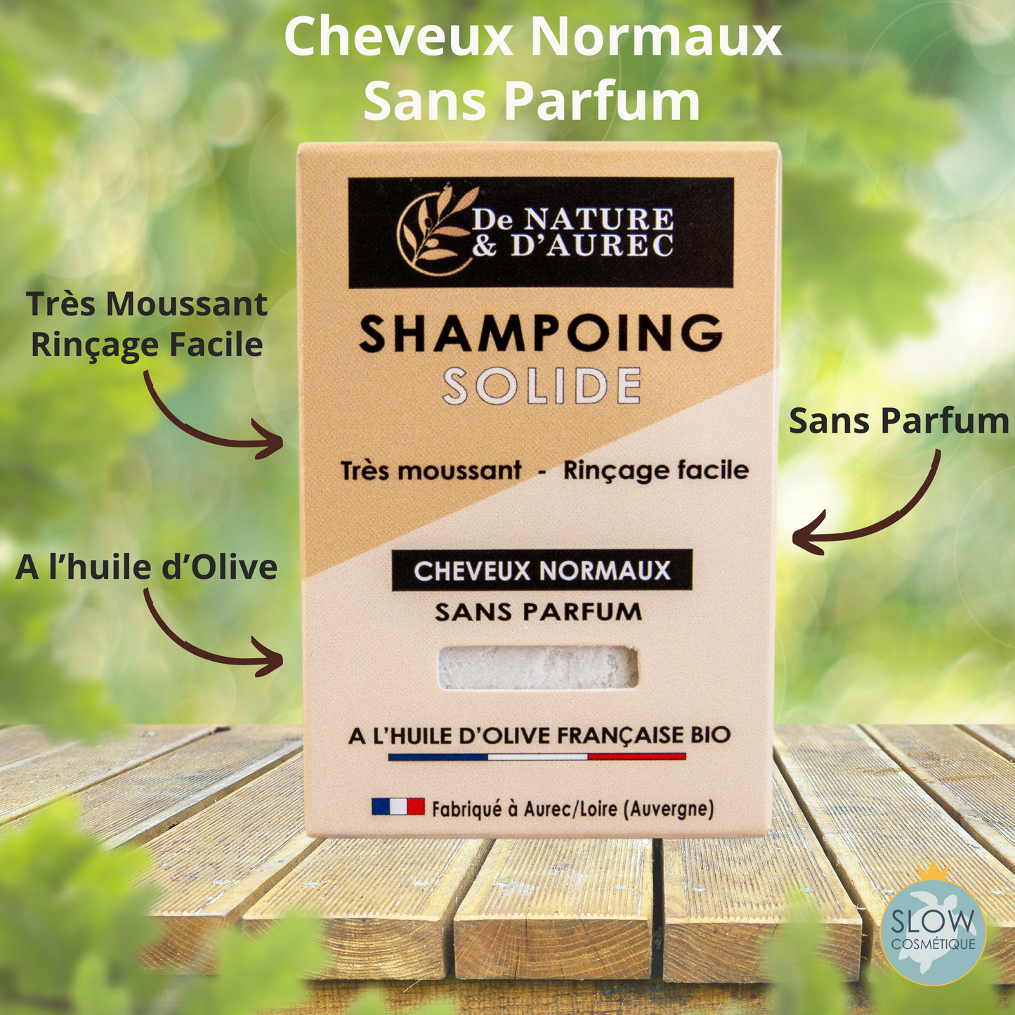 Shampoing Solide – Cheveux Normaux – Sans Parfum