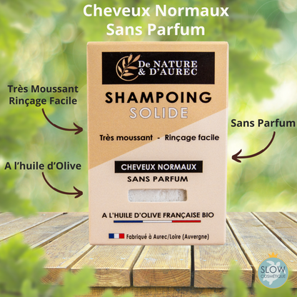 Shampoing Solide – Cheveux Normaux – Sans Parfum