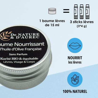 Baume Lèvres Nourrissant – Format Pocket 15 ml