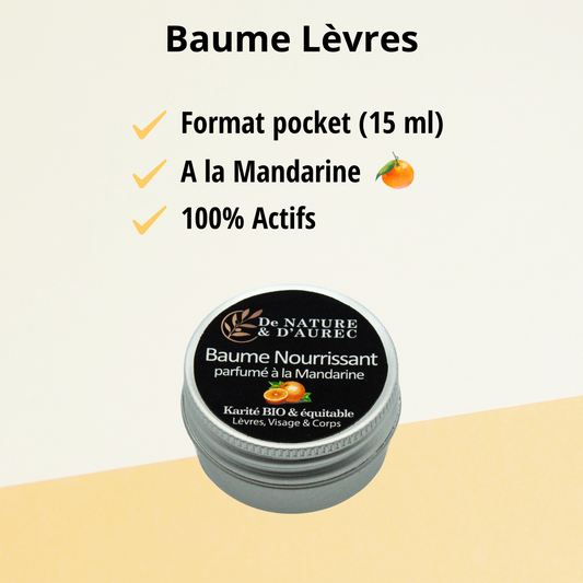 Baume Lèvres nourrissant Mandarine - 15 ml