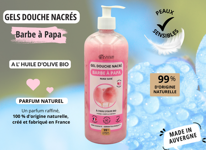 GEL DOUCHE NACRÉ (750 ml) - Barbe à Papa
