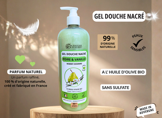 GEL DOUCHE NACRÉ (750 ml) - Poire & Vanille